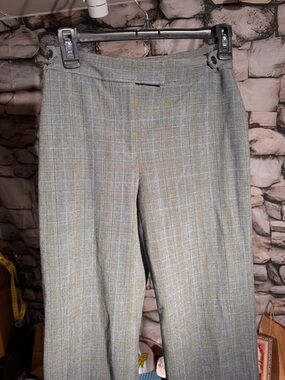 Emma James Gray Plaid Petite Stretch Pants